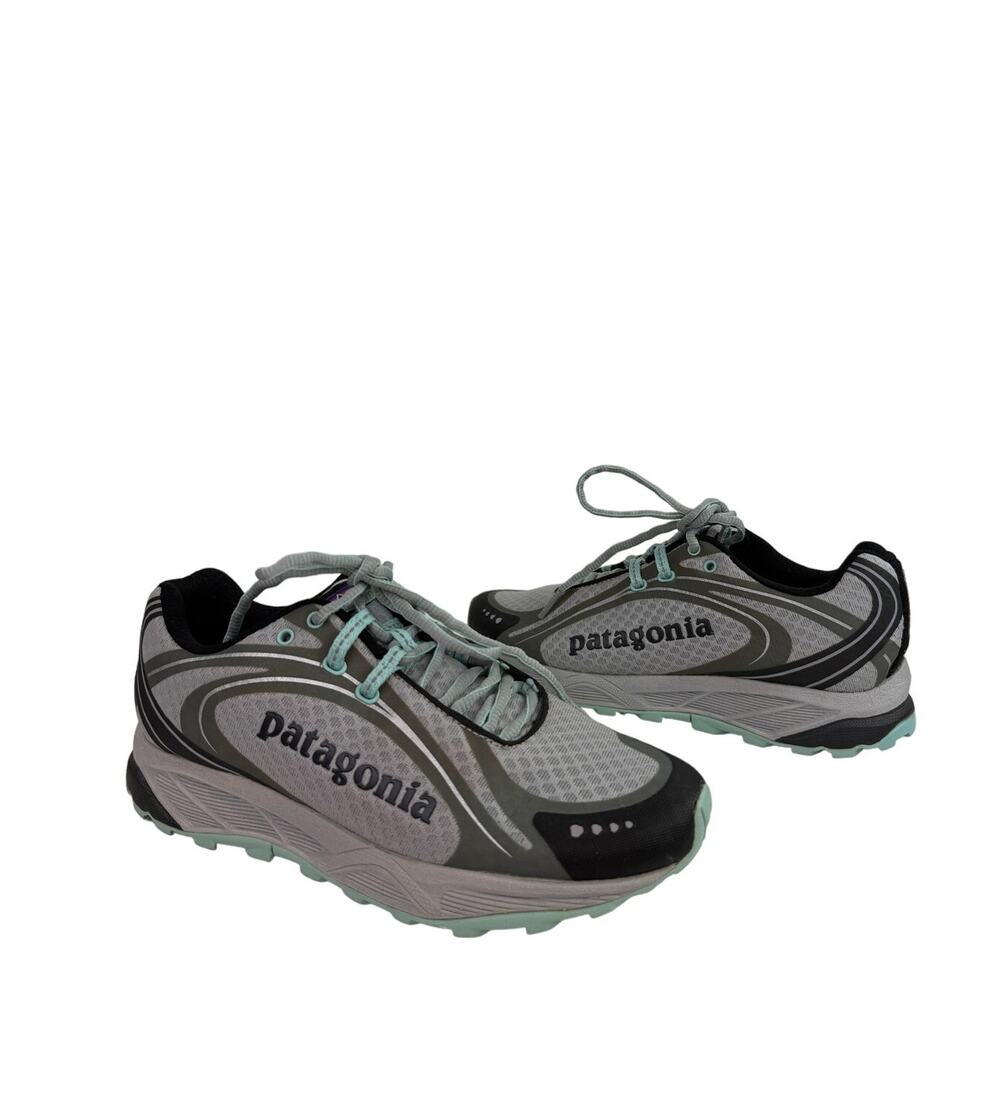 Patagonia Tsali 3.0 Womens Sneakers 7 Gray Polar Blue Trail Running Shoes T11498